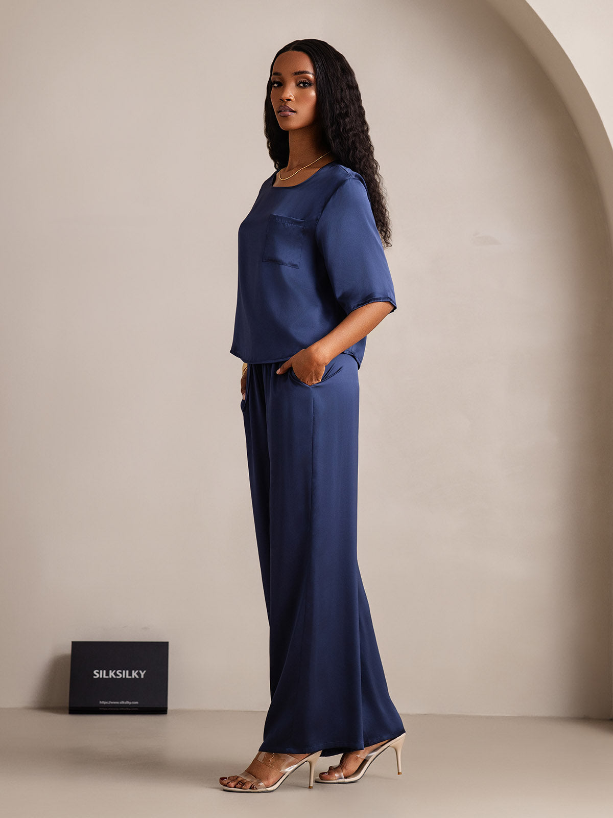 Women‘s Pure Silk Pajama Set