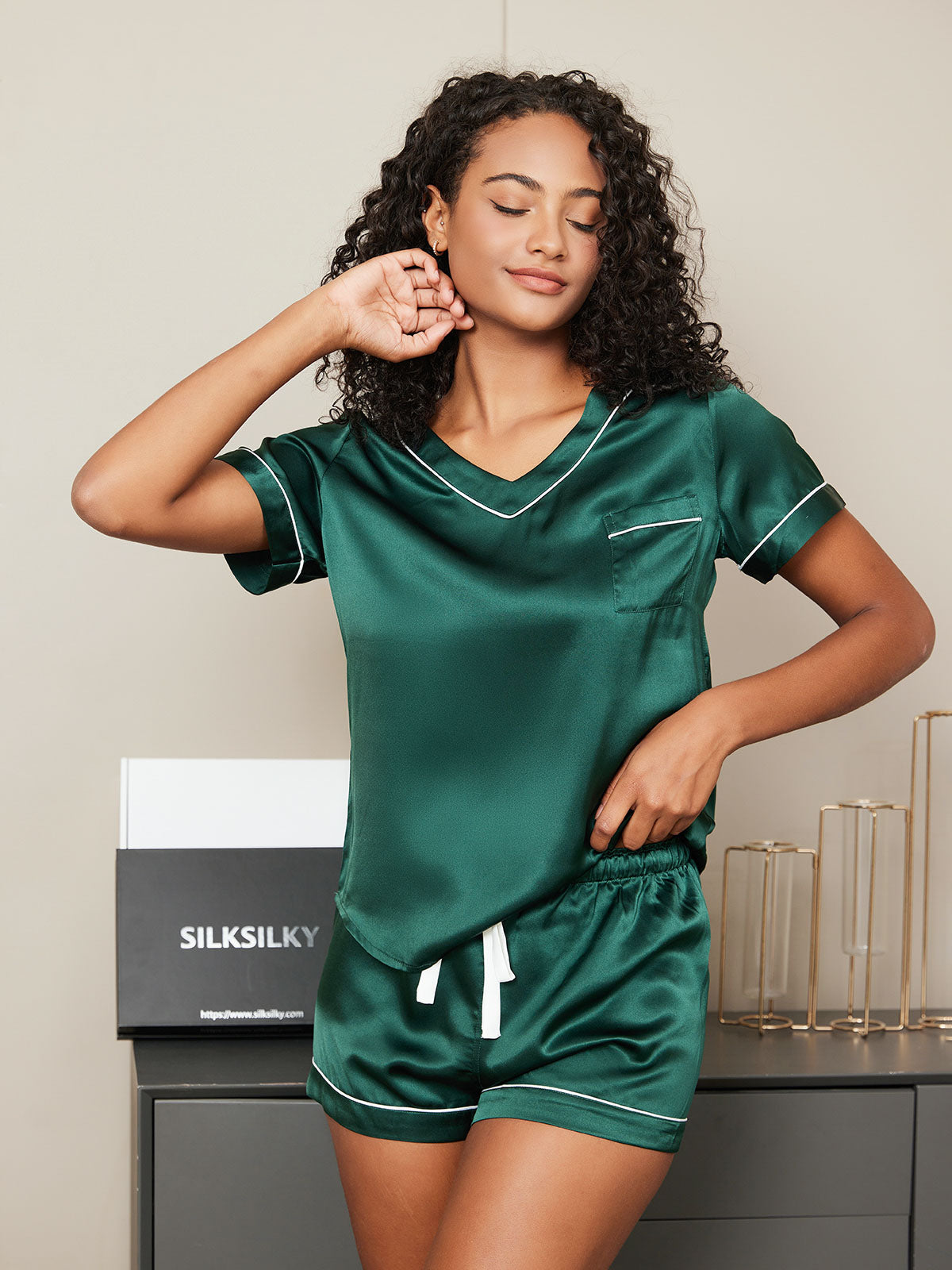 Pure Silk Pajama Set