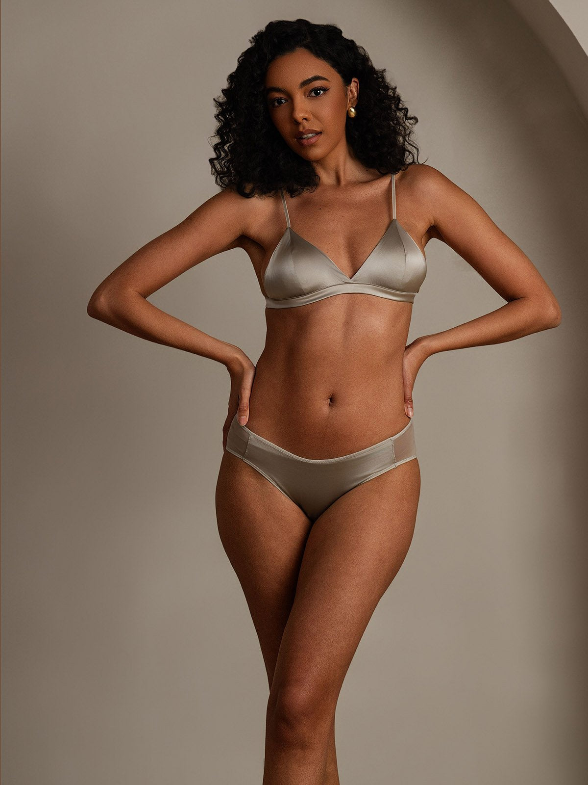 Pure Silk Bra Panty Set-2pcs