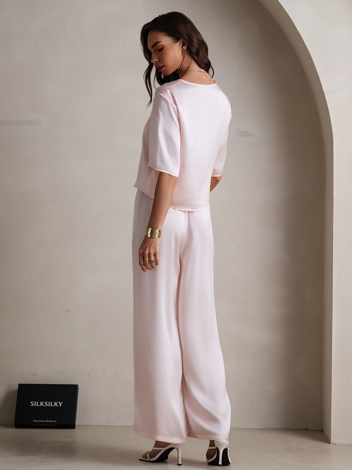 Women‘s Pure Silk Pajama Set