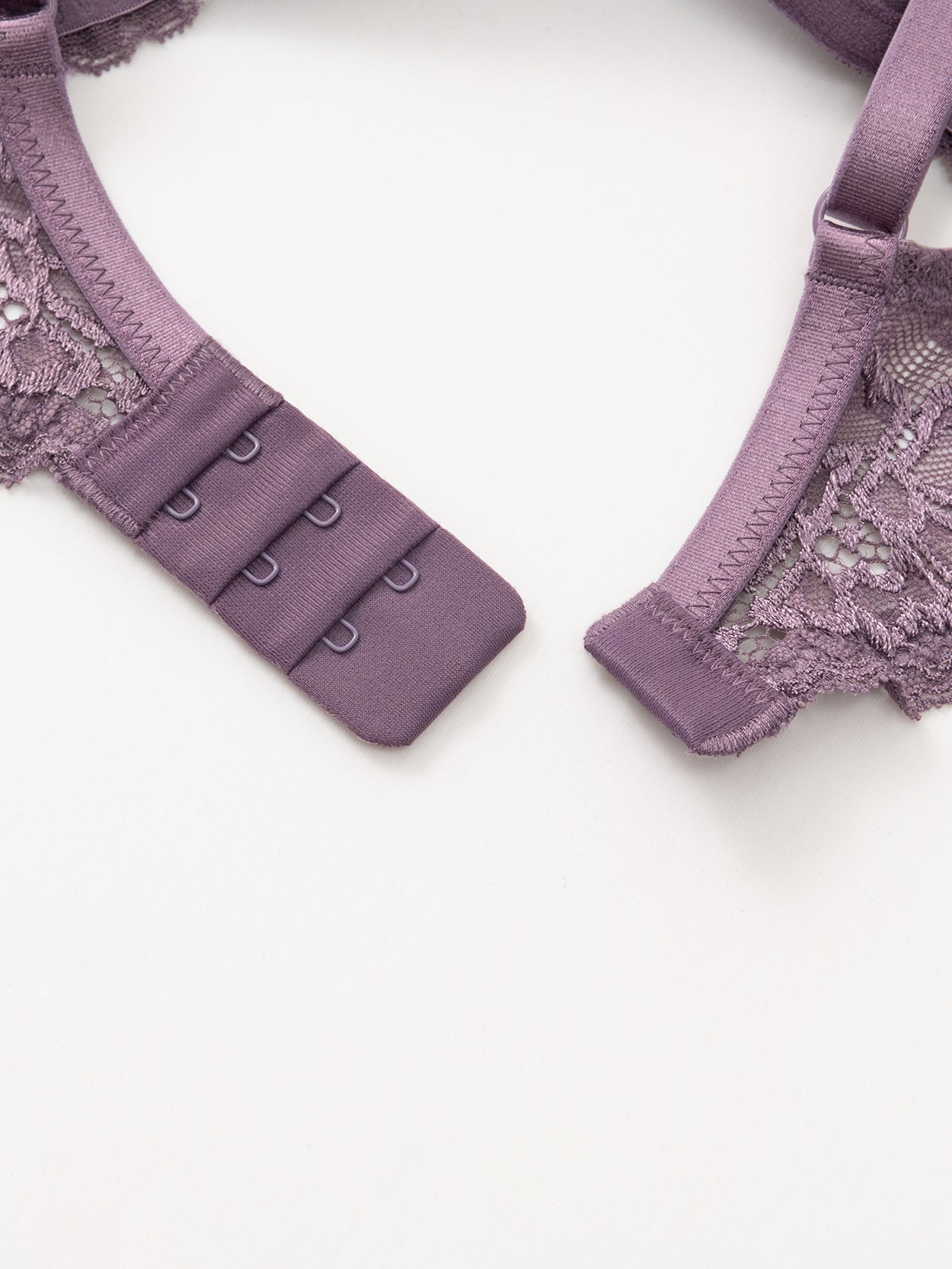 Lace Push Up Bra Lightly Padded Demi Plunge Bra Purple