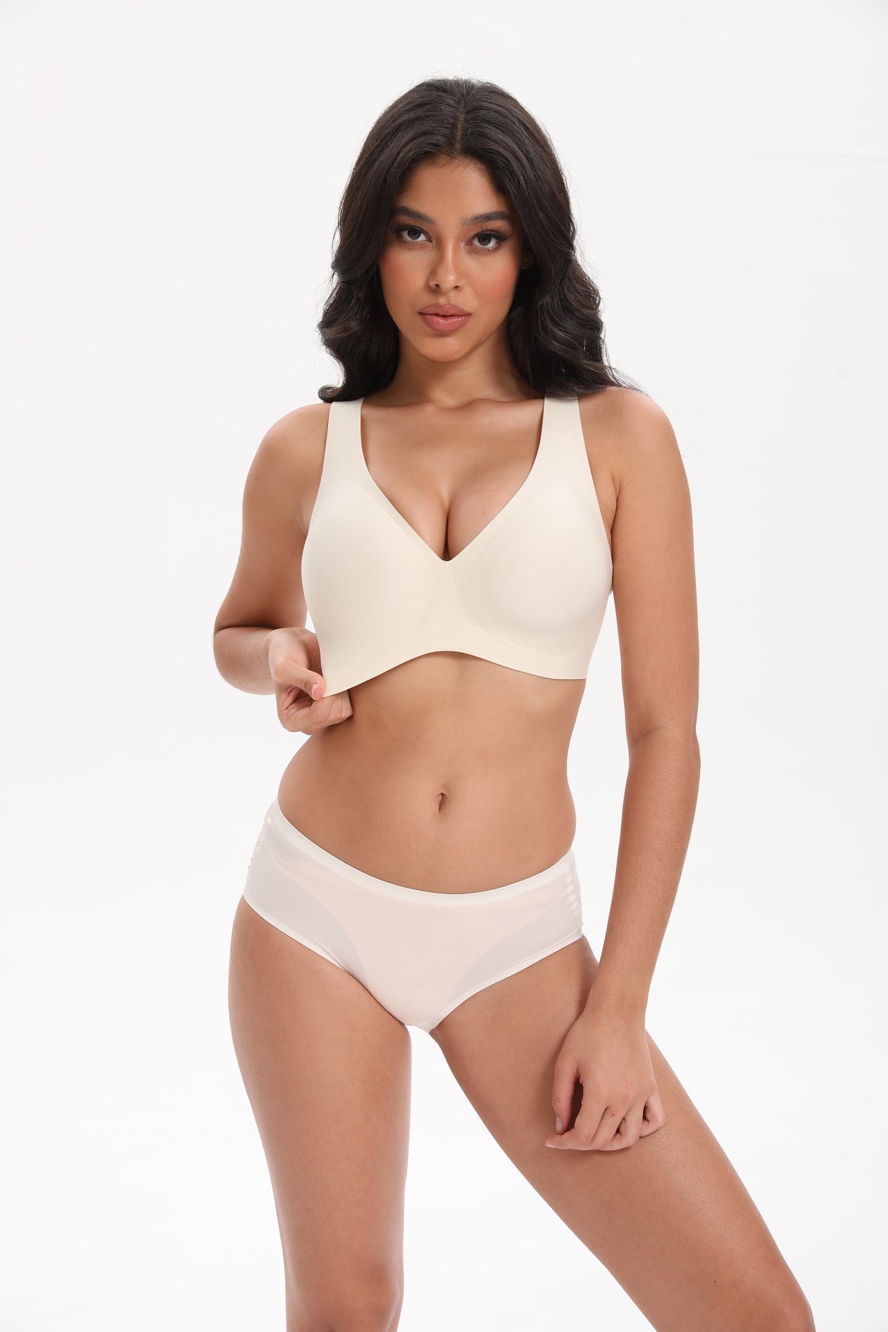 Seamless T-Shirt Sports Bra with Wireless Push-Up Lift | WingsLove Value Essential