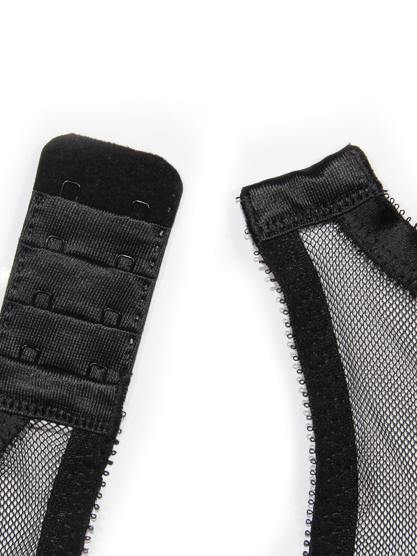 Sexy Unpadded Mesh Sheer Lace V Plunge Bra Black