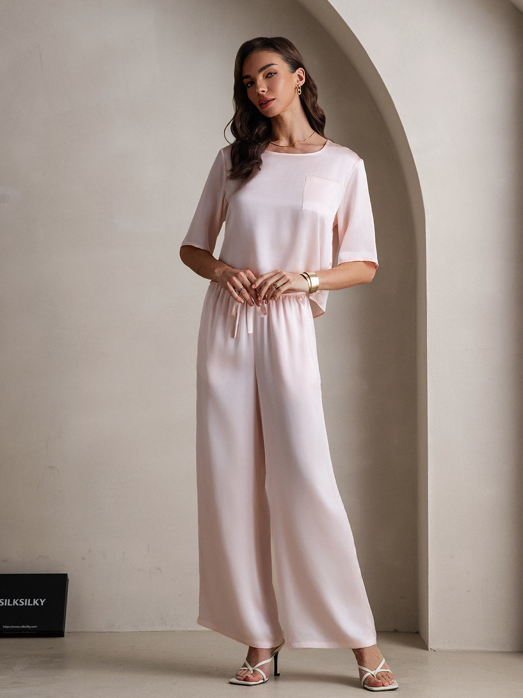 Women‘s Pure Silk Pajama Set