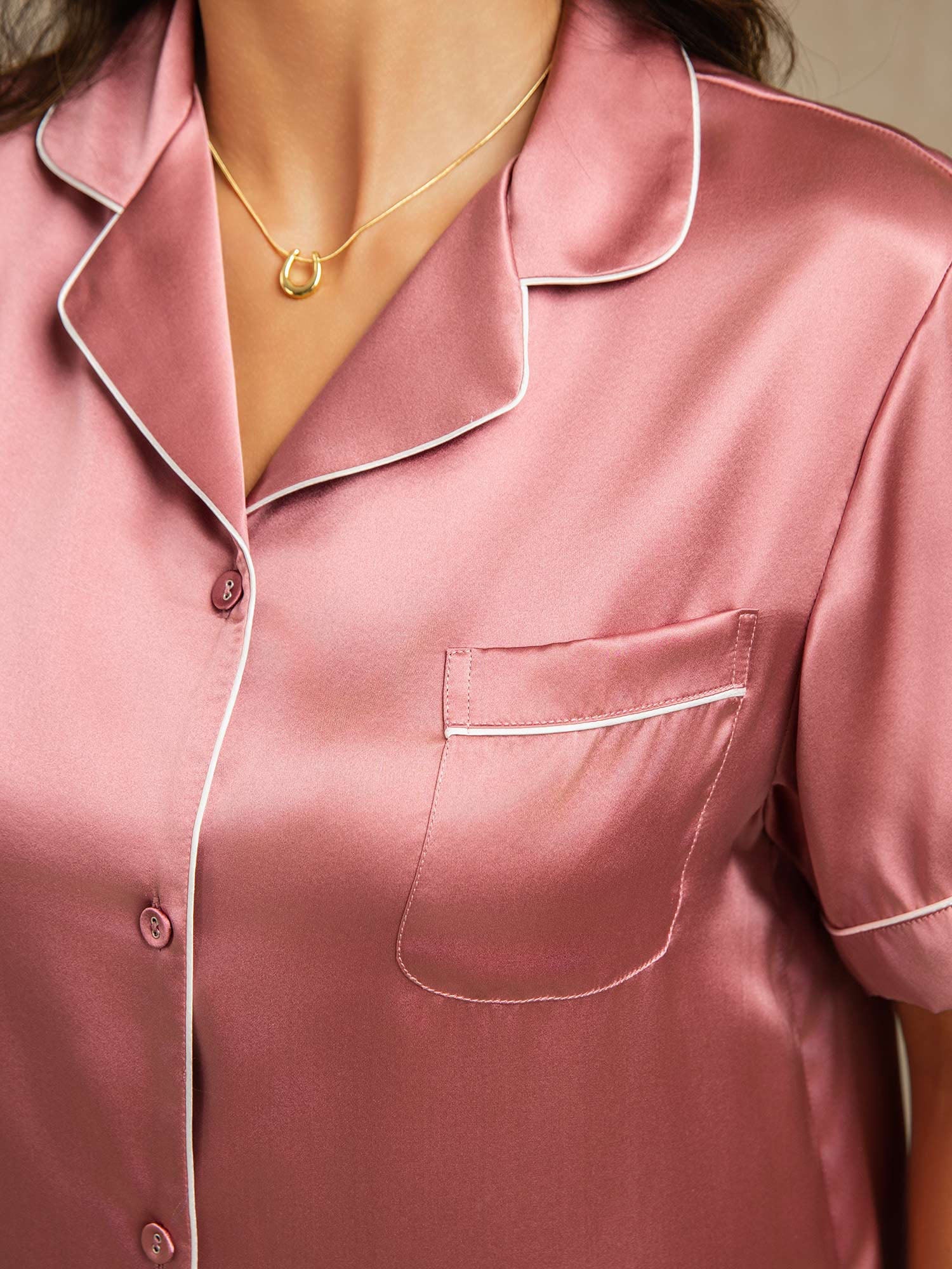 Pure Silk Pajamas Short Set