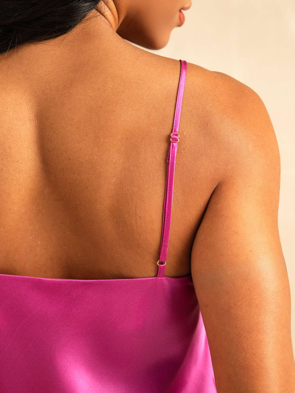 Spaghetti Strap Pure Silk Camisole Set