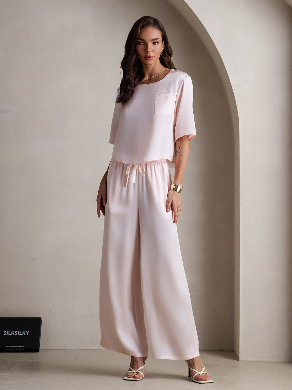 Women‘s Pure Silk Pajama Set