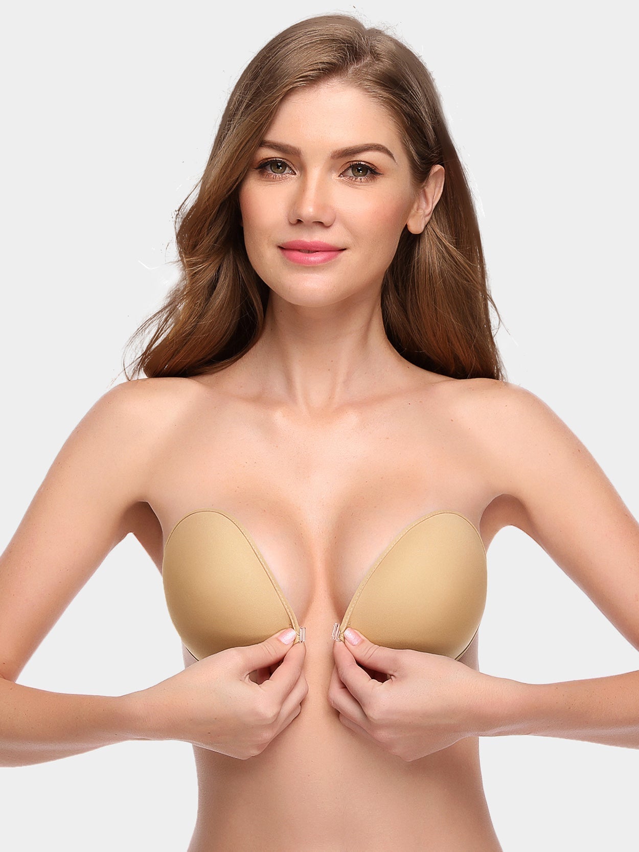 Adhesive Push-up Reusable Self Silicone Bra Inserts Pasty Bra Nude