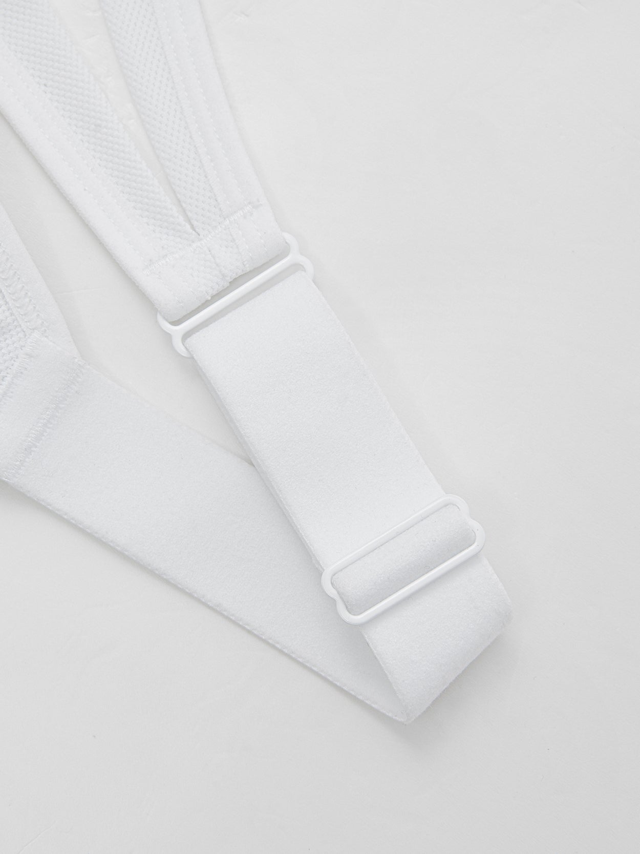 High Impact Sparkly Padded Racerback Sports Bras White