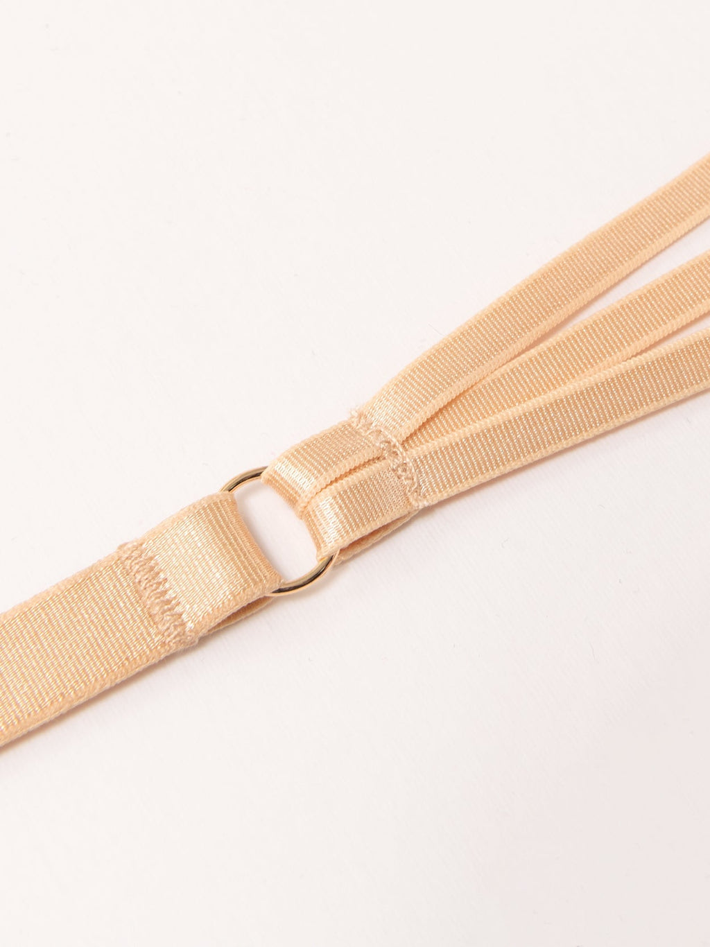 Lace Push Up Bra Padded Strappy Back Underwire Nude