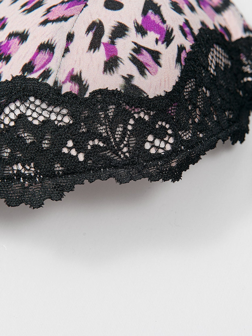 Leopard Push Up Padded Underwire Bra Pink Leopard