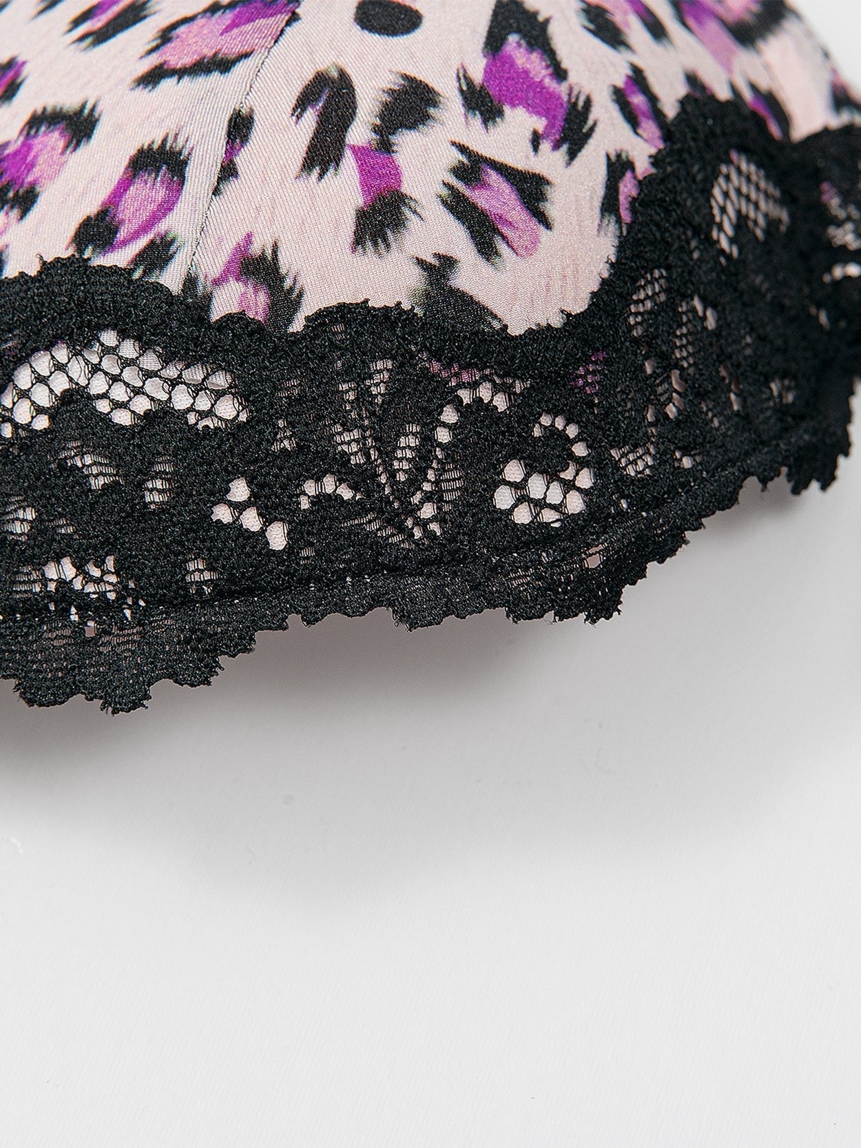 Leopard Push Up Padded Underwire Bra Pink Leopard