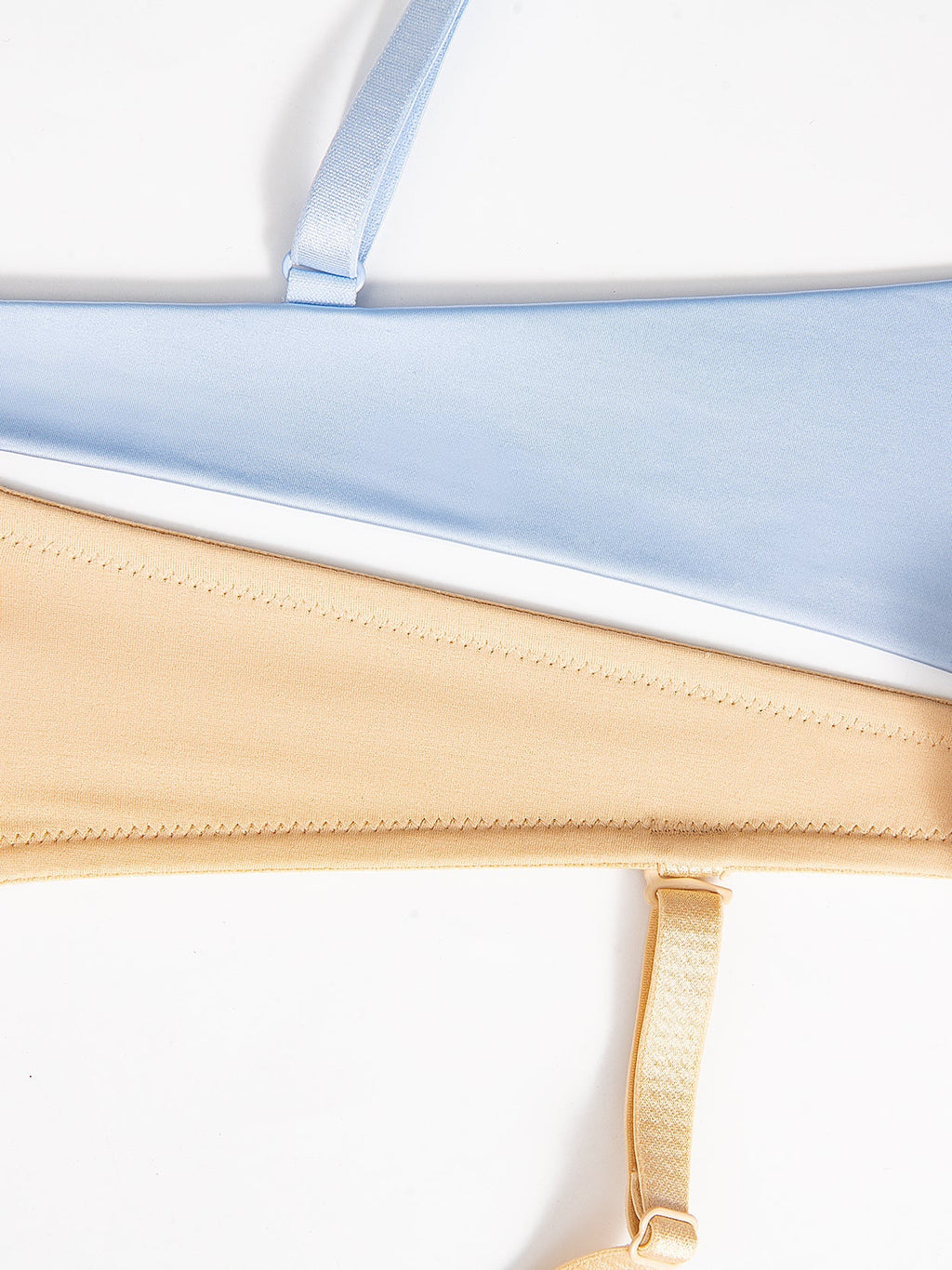 Lightly Padded Plunge Everyday Basic Underwire Bra Nude