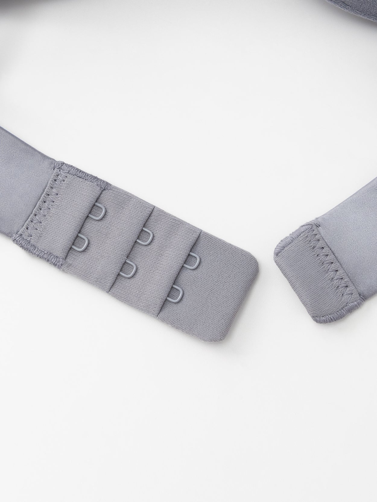 Lightly Padded Plunge Everyday Basic Underwire Bra Grey