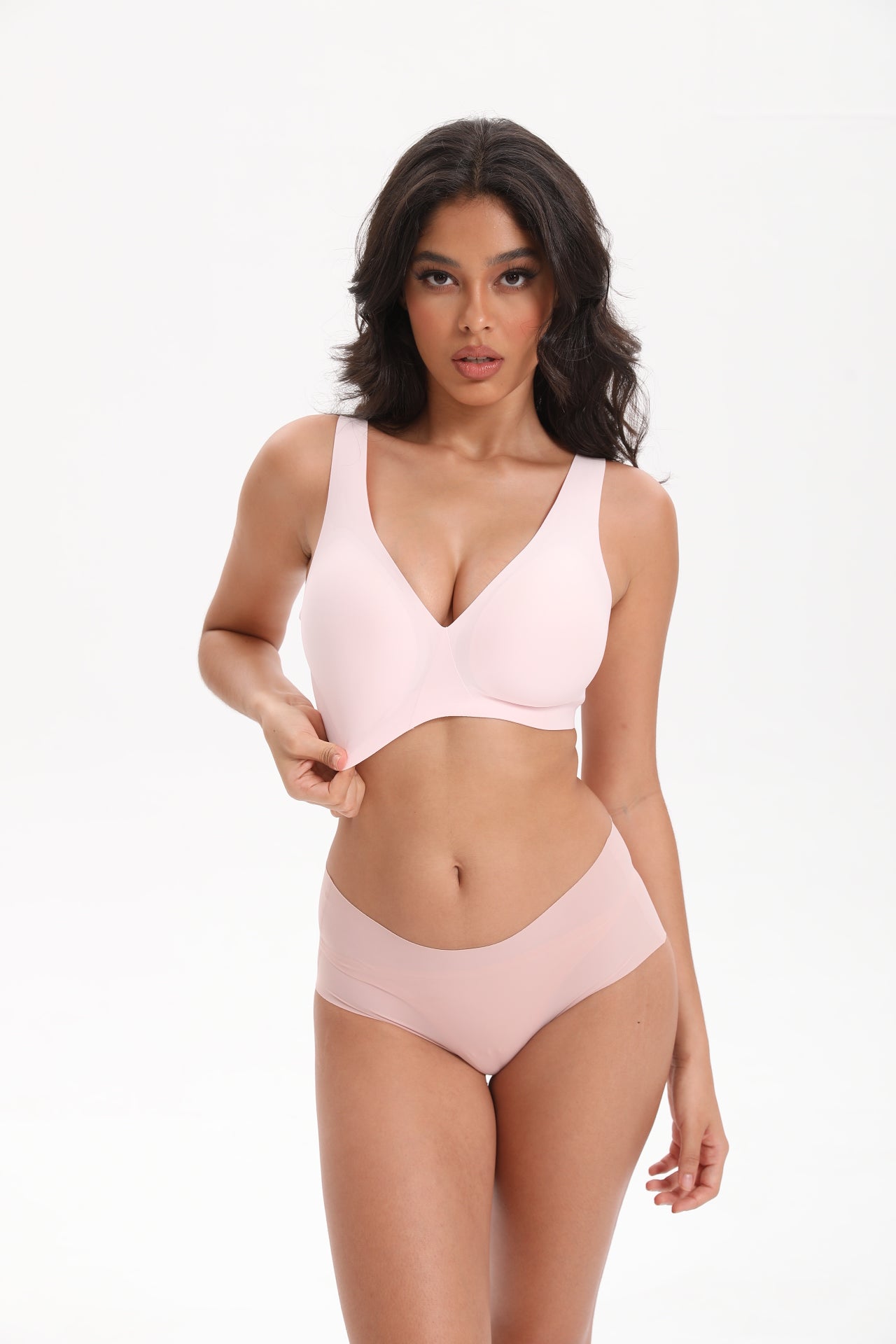 Seamless T-Shirt Sports Bra with Wireless Push-Up Lift | WingsLove Value Essential