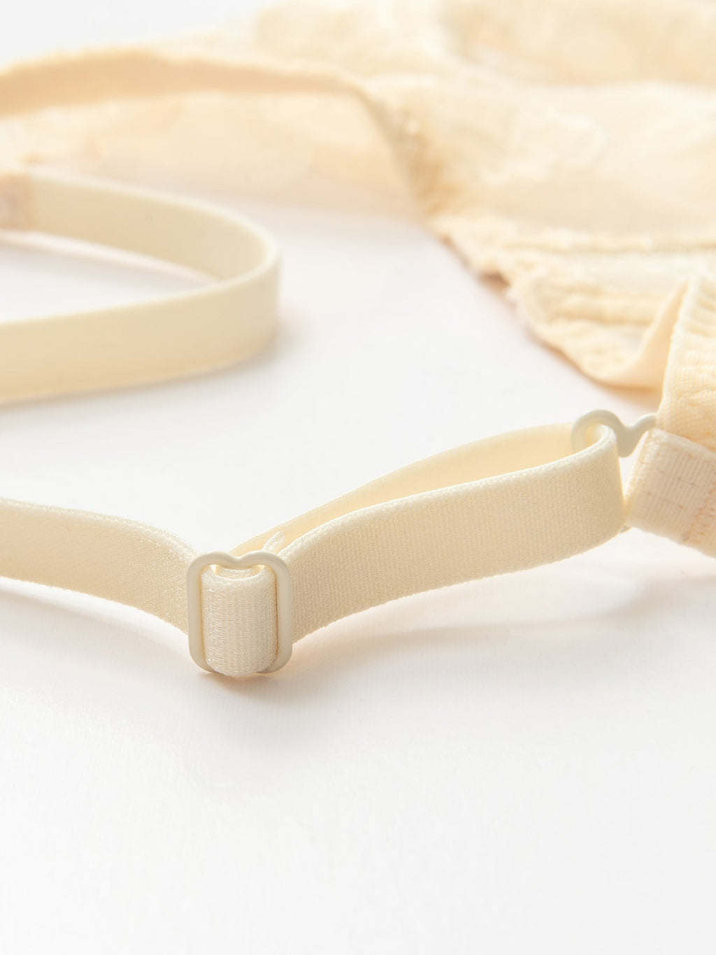 Sexy Unpadded Mesh Sheer Lace V Plunge Bra Nude